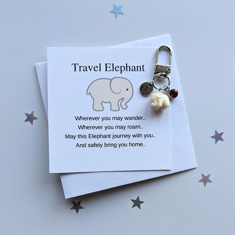 Travel Elephant Keychain