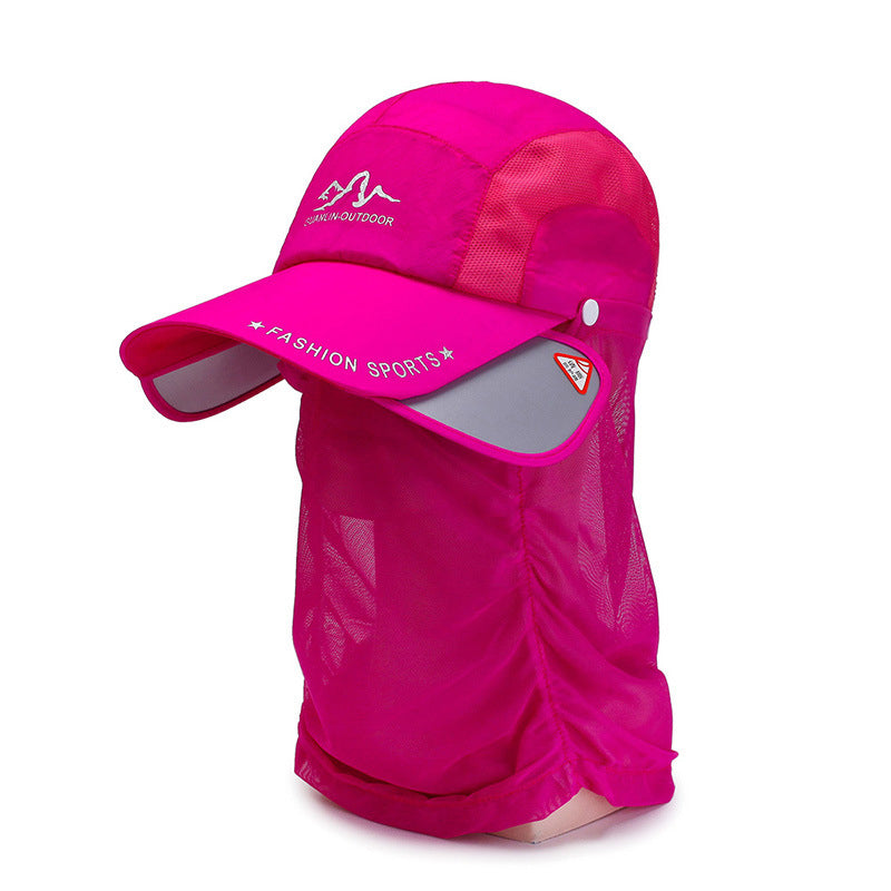 All Round Sun Hat With Face Cover