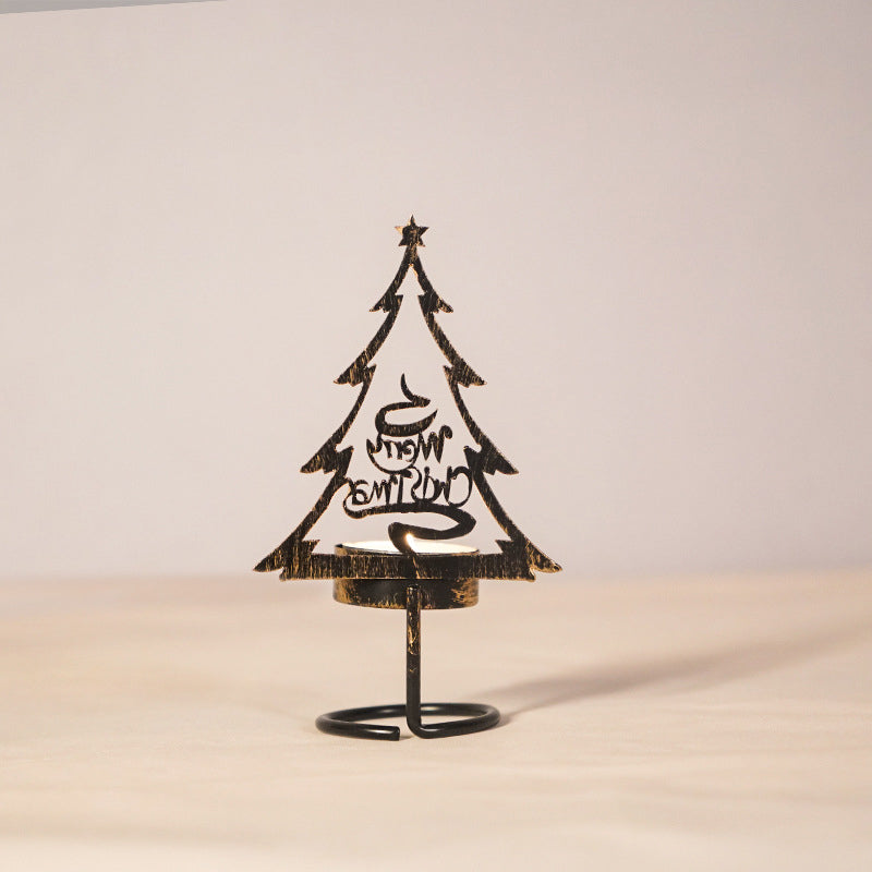 Metal Christmas Tree Tealight Candle Holder