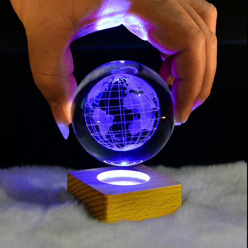 3D Galaxy Crystal Ball Nightlight Decorlamp