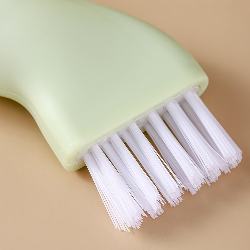 Multi-use Cleaning Brush Can Be Connected To Mineral Water Bottle