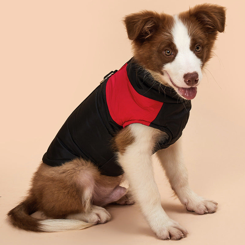 Dog Winter Warm Clothes Zipper Dog Vest