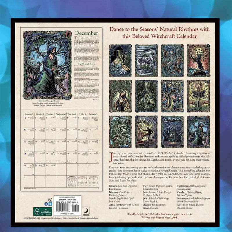 2024 Witches' Wall Calendar