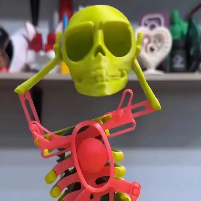 Dancing and Swinging 3D Skull Toy
