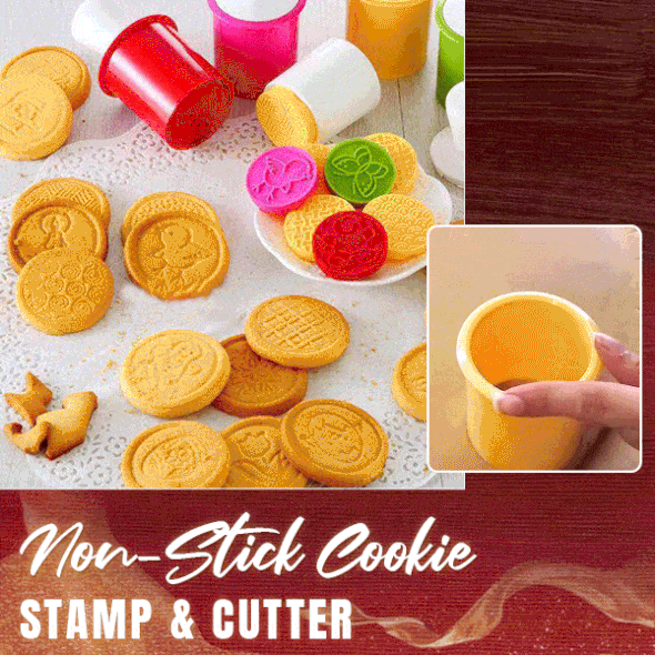 Non-Stick Cookie Stamp Set
