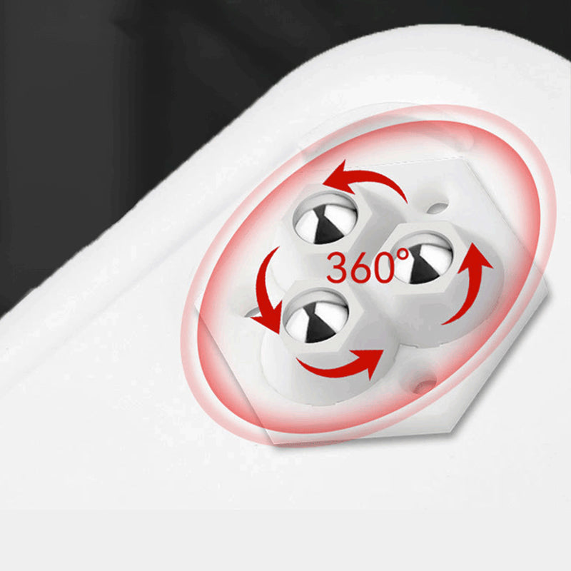 360° rotating three-ball caster