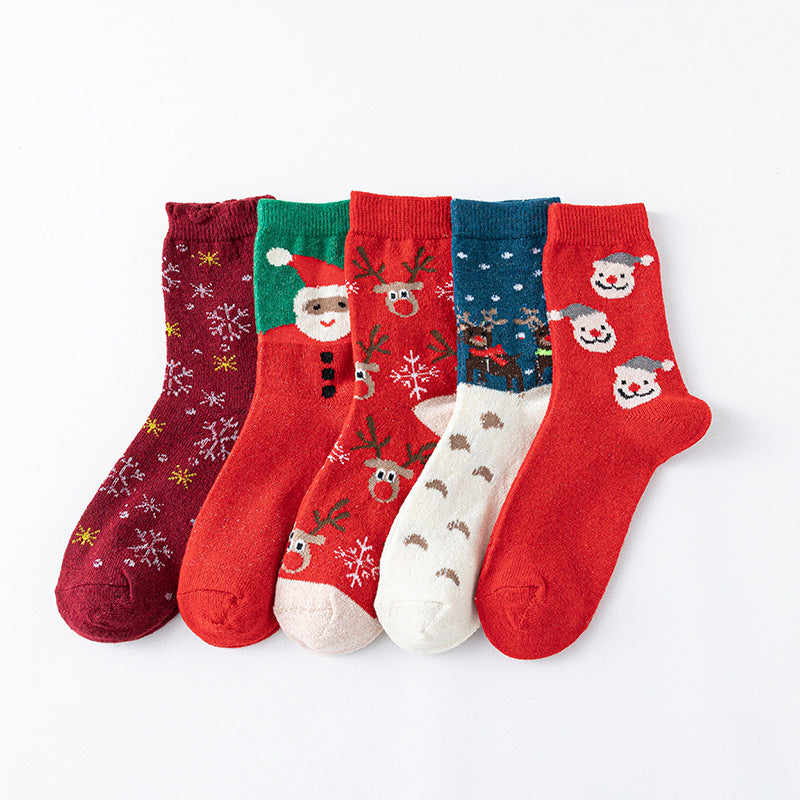 🎁 5 Pairs Christmas Socks