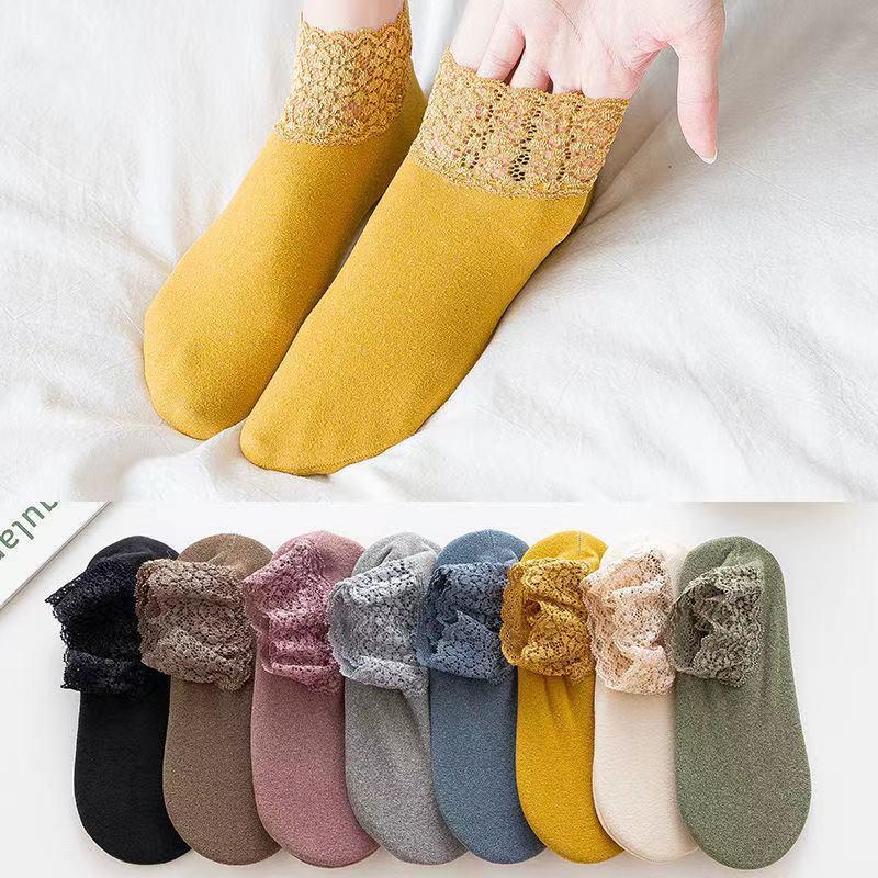 Lace Warmer Socks