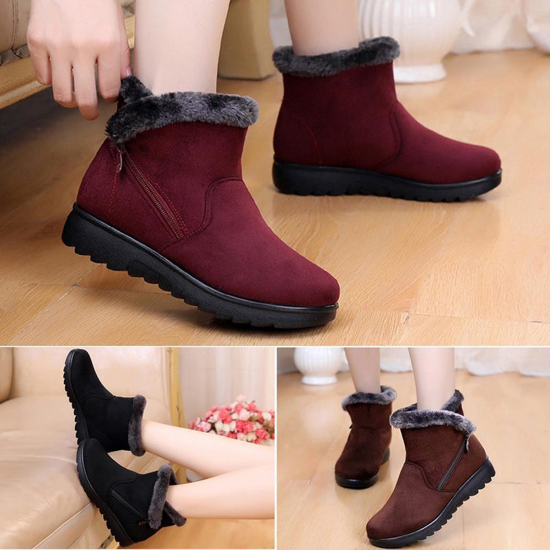 Fur Lined Womens Snow Boots