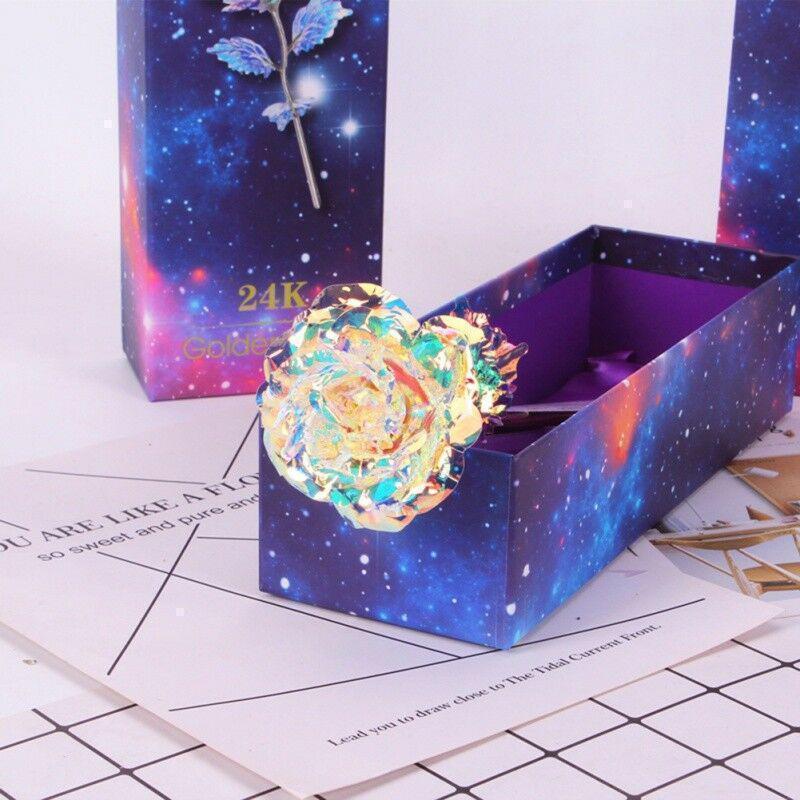 Colorful Galaxy Rose with Love