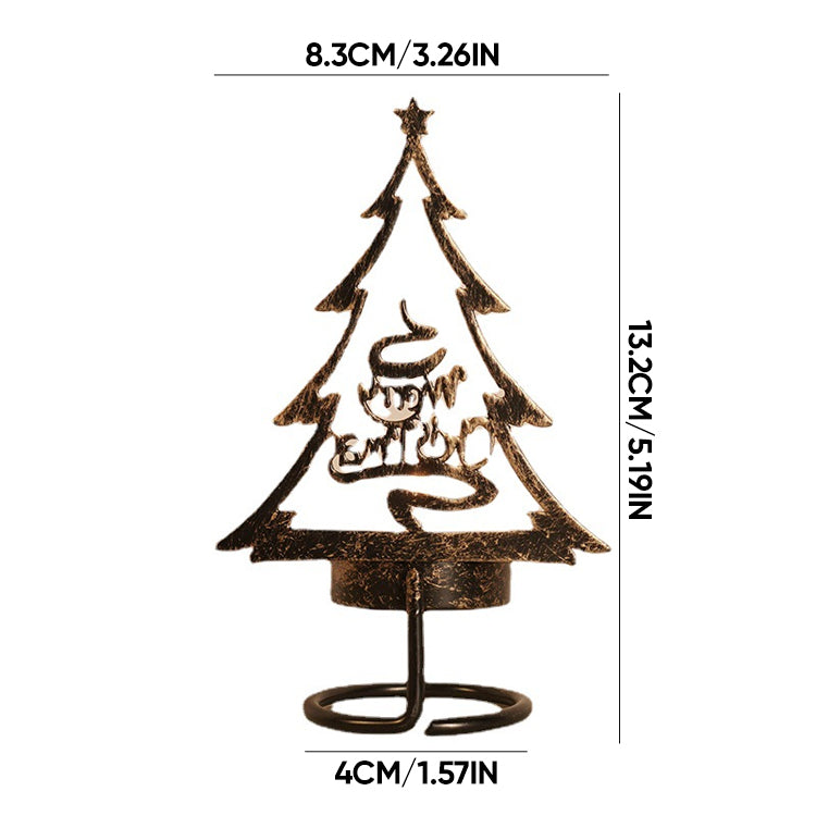 Metal Christmas Tree Tealight Candle Holder