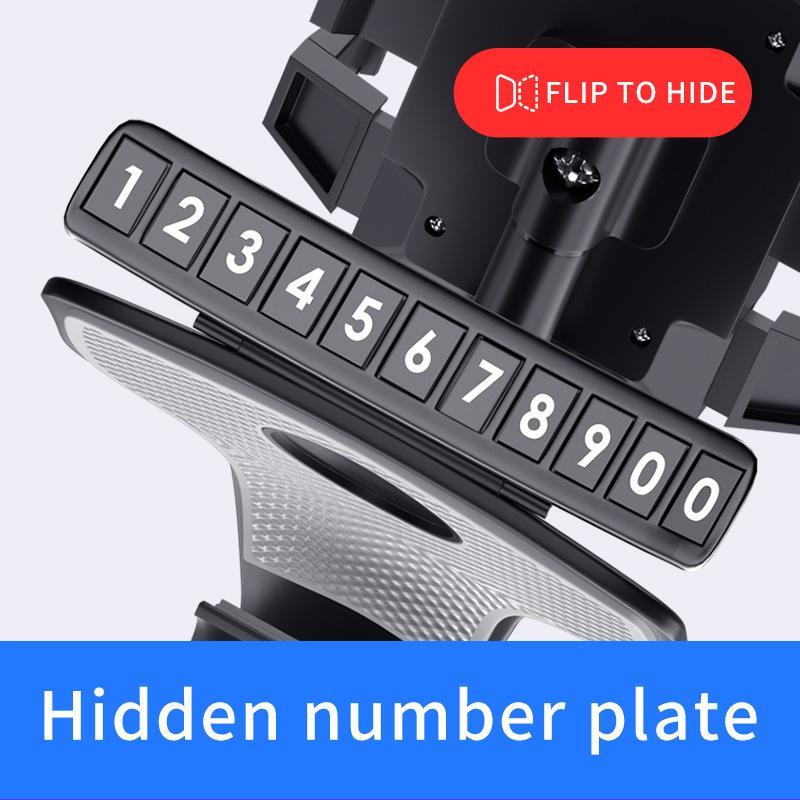 Dashboard Phone Holder with Number Plate