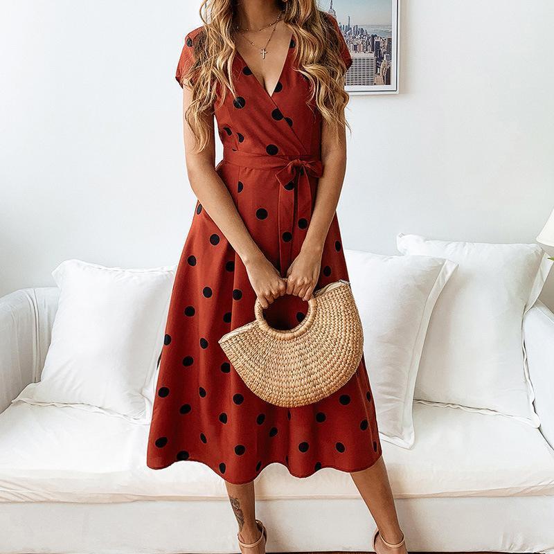 Lady Fashionable Dotted Dress