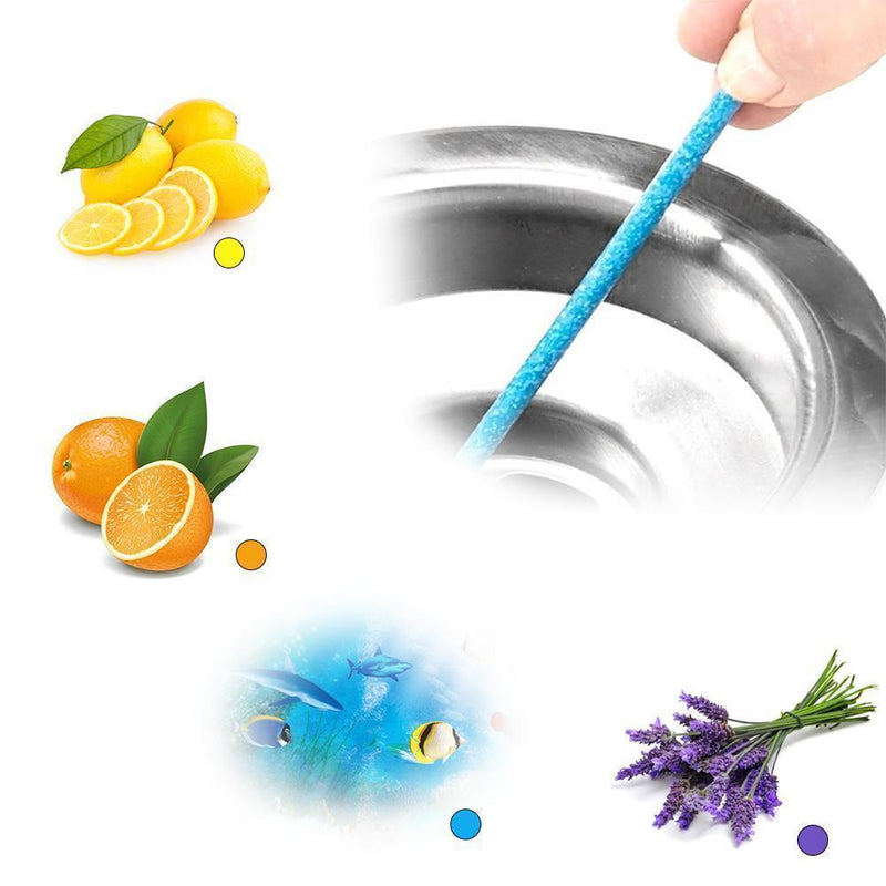 12/set Pipe Cleaning Sticks Oil Decontamination Kitchen Toilet Bathtub Drain Cleaneer