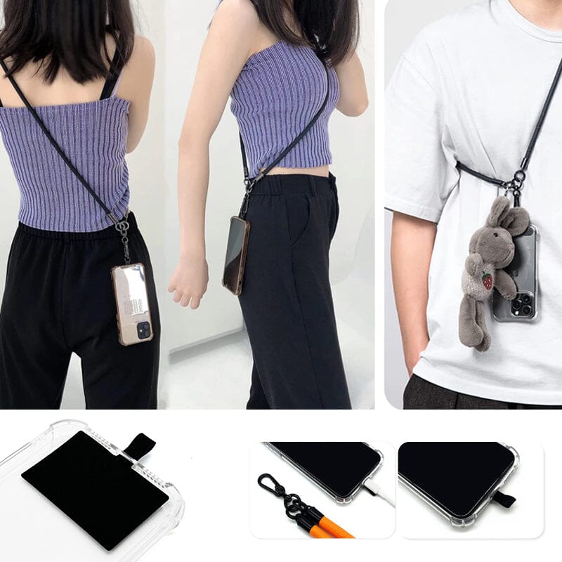 Cell phone Strong and durable suspender anti-lost lanyard