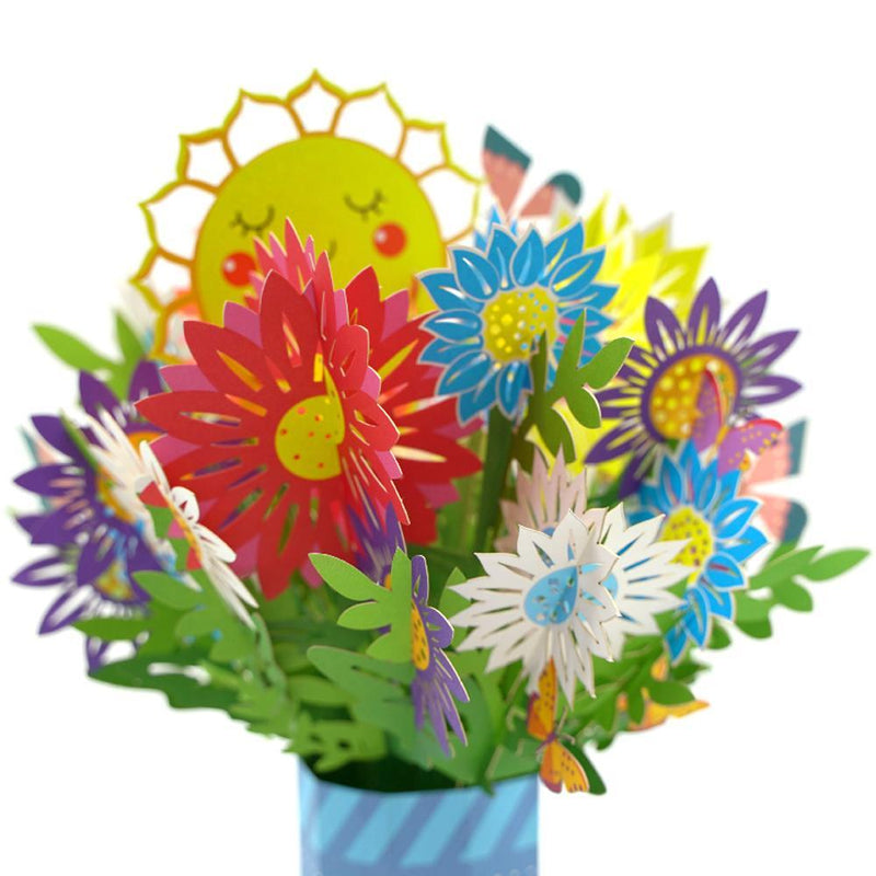 Gift Idea 3D Flower Bouquet Card