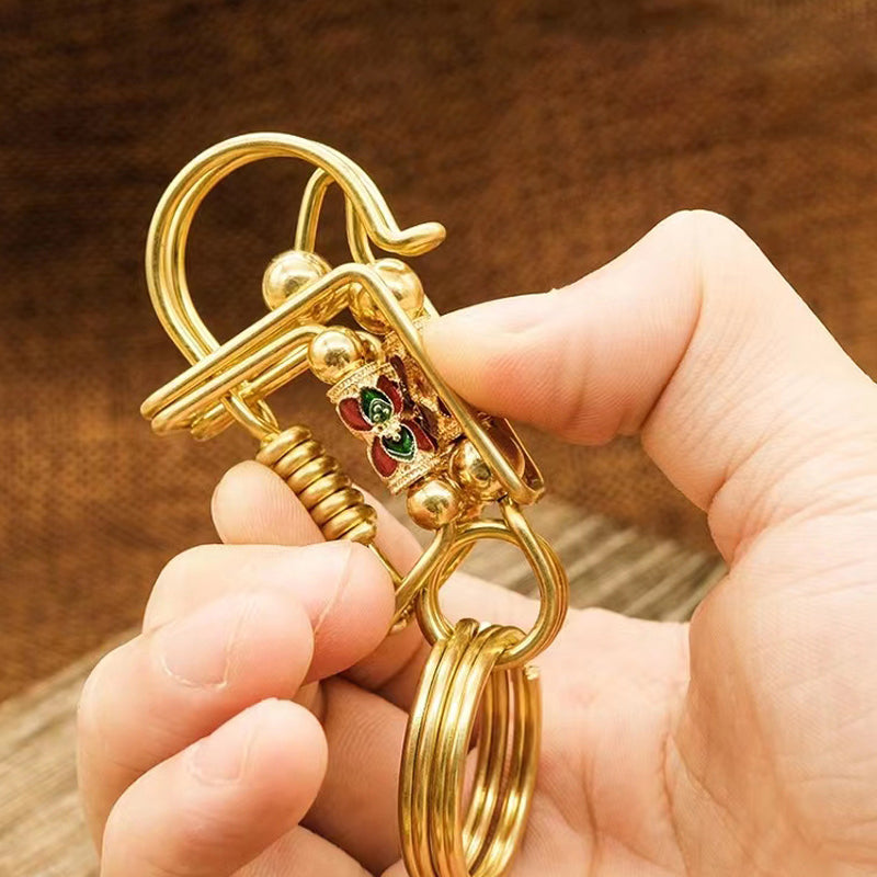 Stainless Brass Keychain
