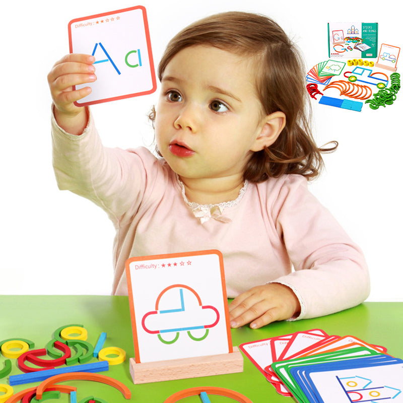Montessori Children's Puzzle Logic Training Ring Game