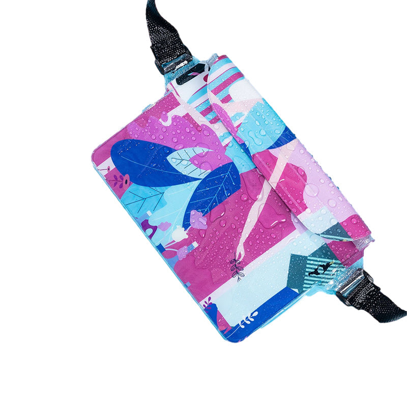 Touch Screen Tri-Fold Dive Cross-Body Belt Bag
