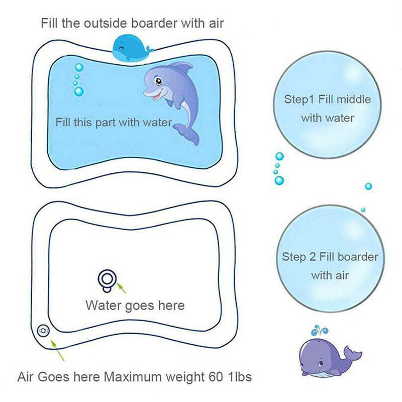 Inflatable Water Mat For Babies, 66*50cm