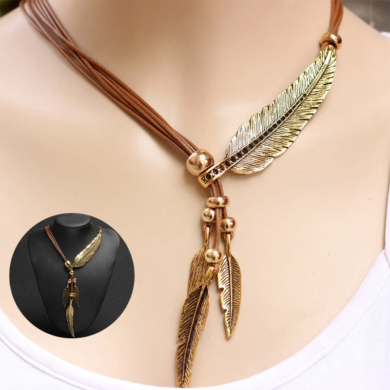 Women's Feather Necklace